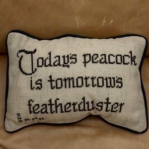 Cross-Stitched Pillow